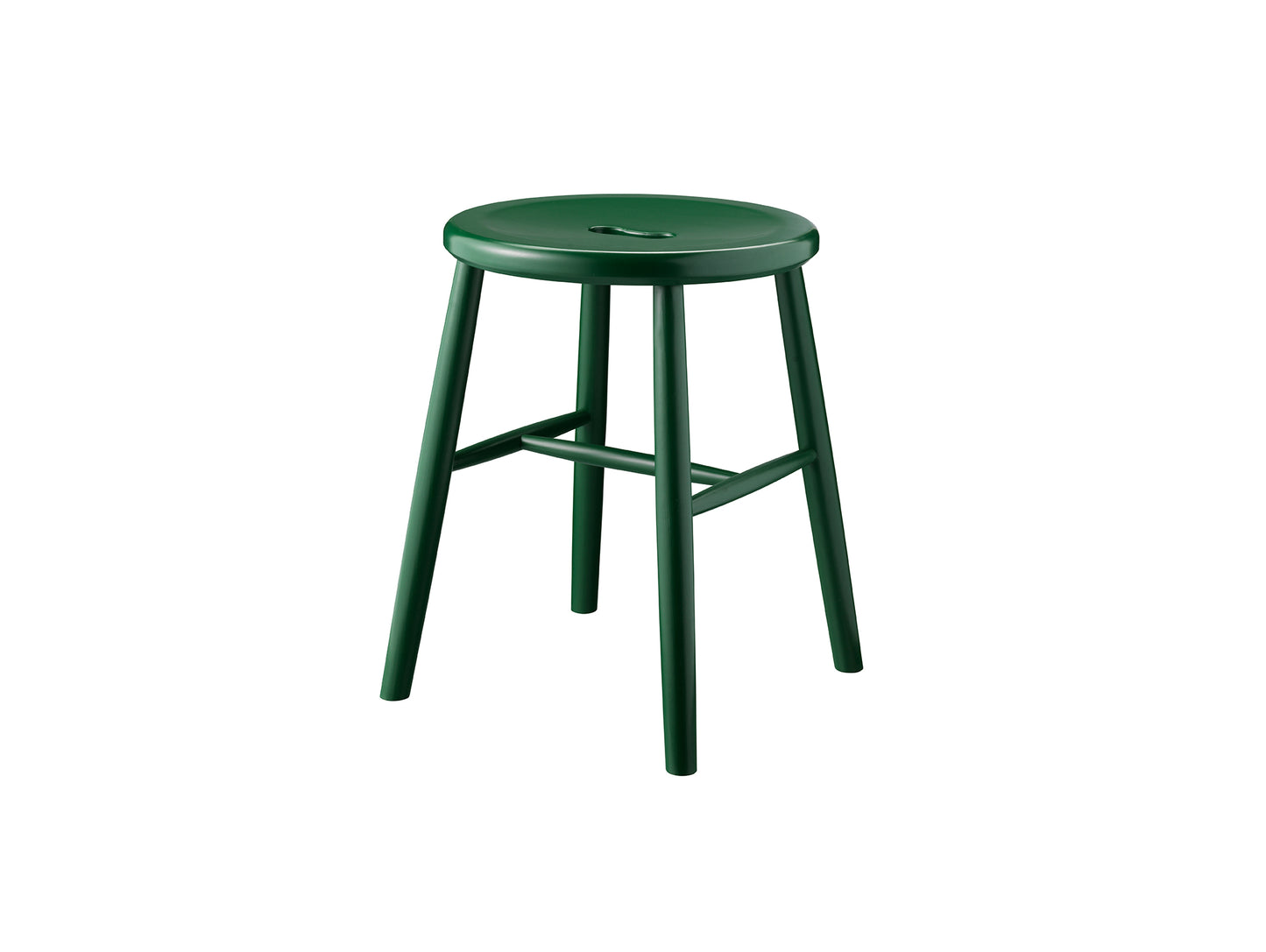 J27 Stool by FDB Mobler - Green Painted Beech