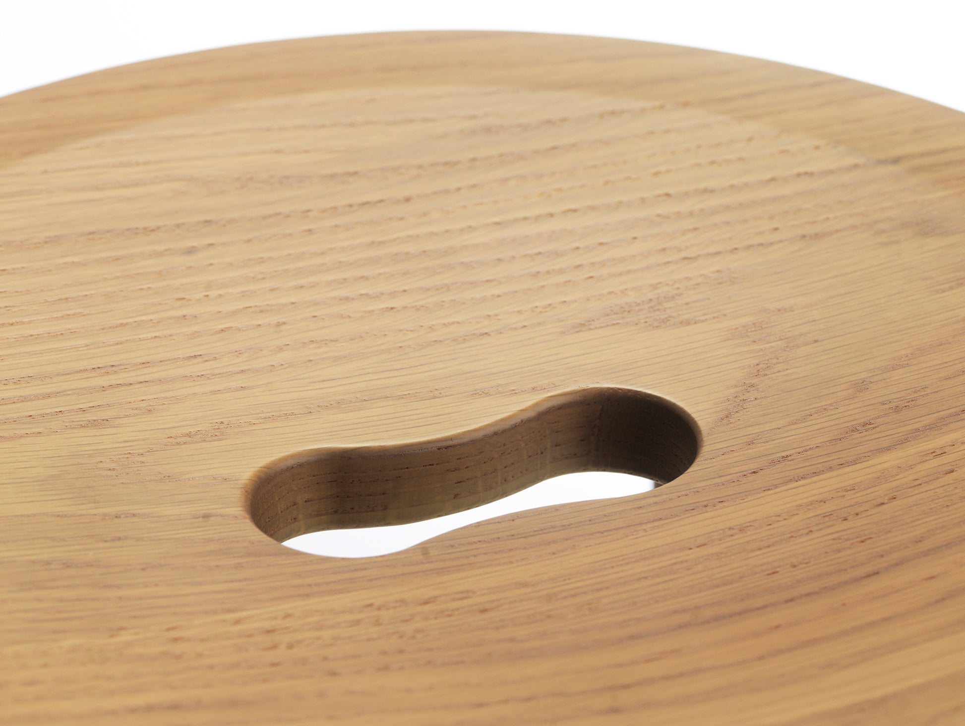 J27C Stool by FDB Mobler - Lacquered Oak