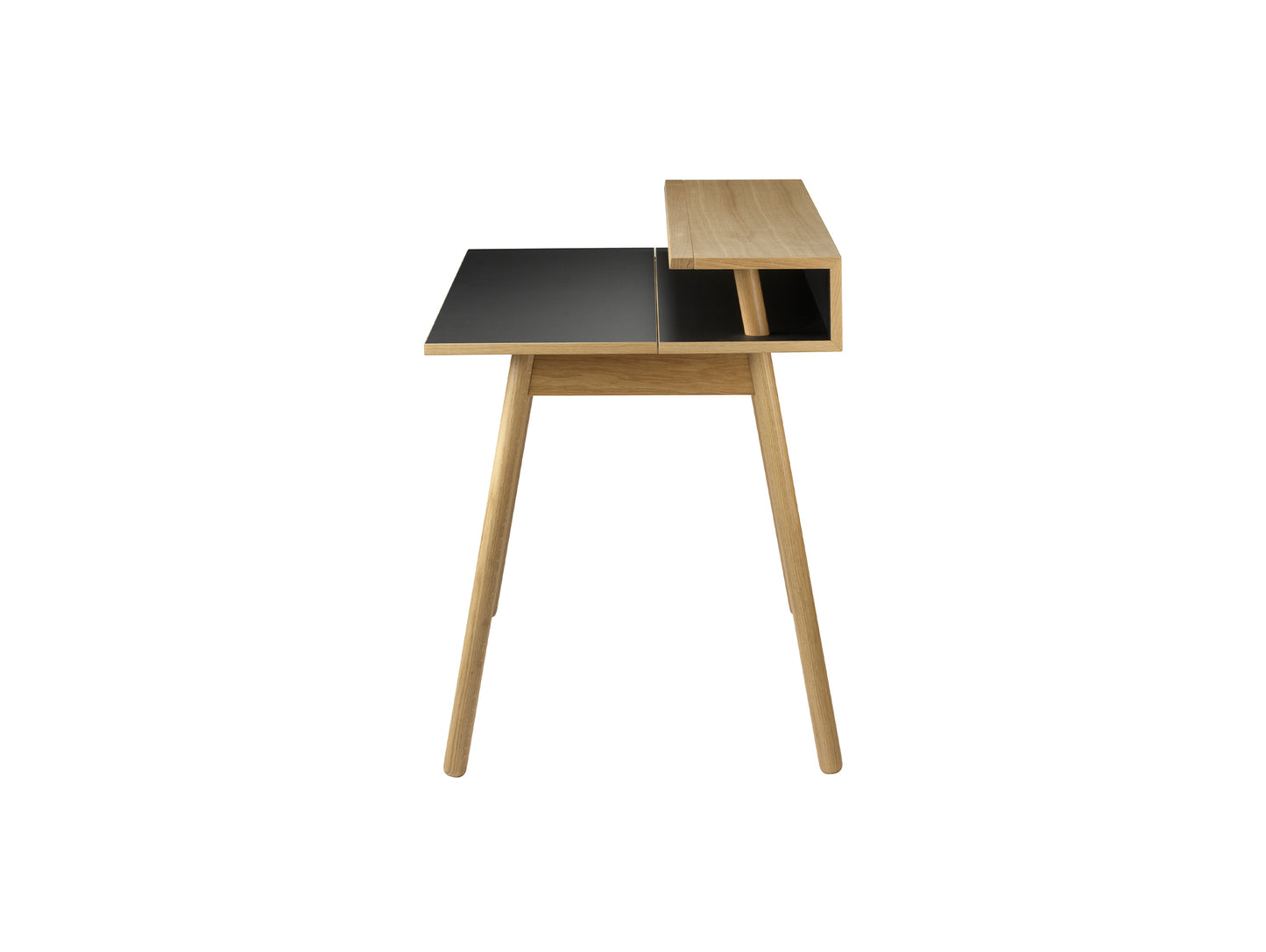 C68 Norrebro Desk by FDB Mobler - Nero Linoleum Tabletop