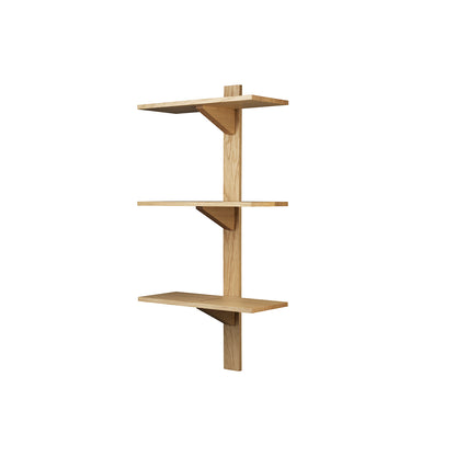 B100 Soro Shelf by FDB Mobler - Three Tier Shelves Short (Width: 50  cm / Height: 100 cm)