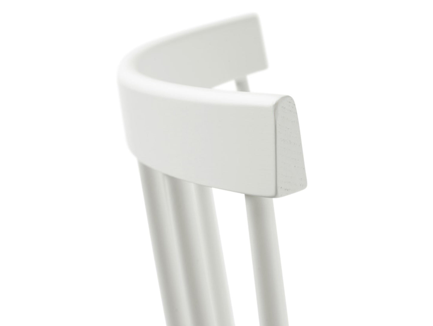 J46 Chair by FDB Mobler - Pure White Painted Beech