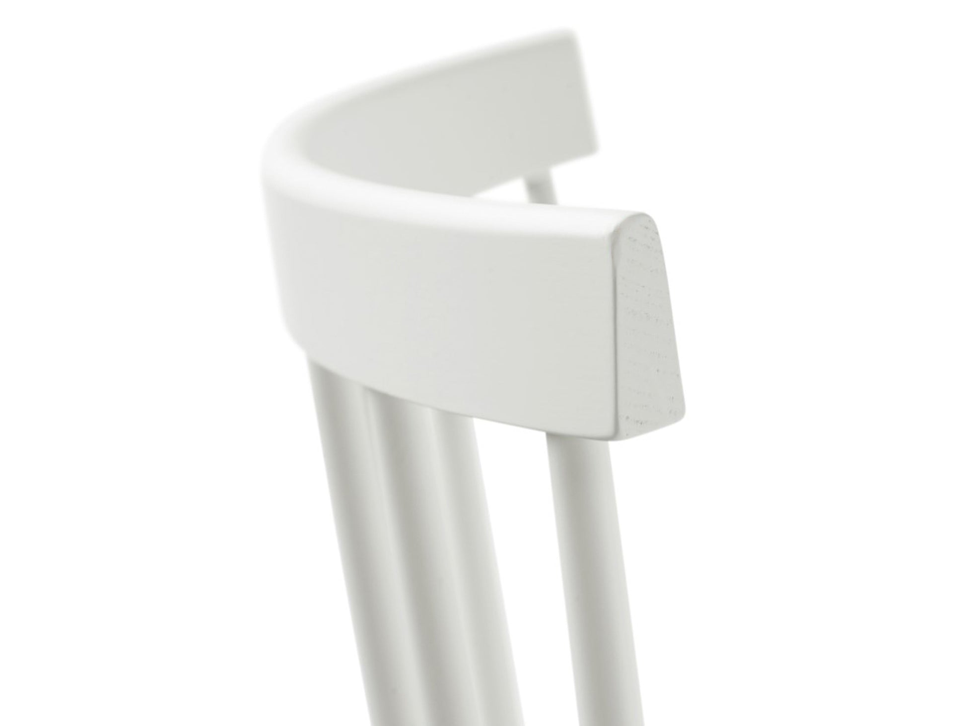 J46 Chair by FDB Mobler - Pure White Painted Beech