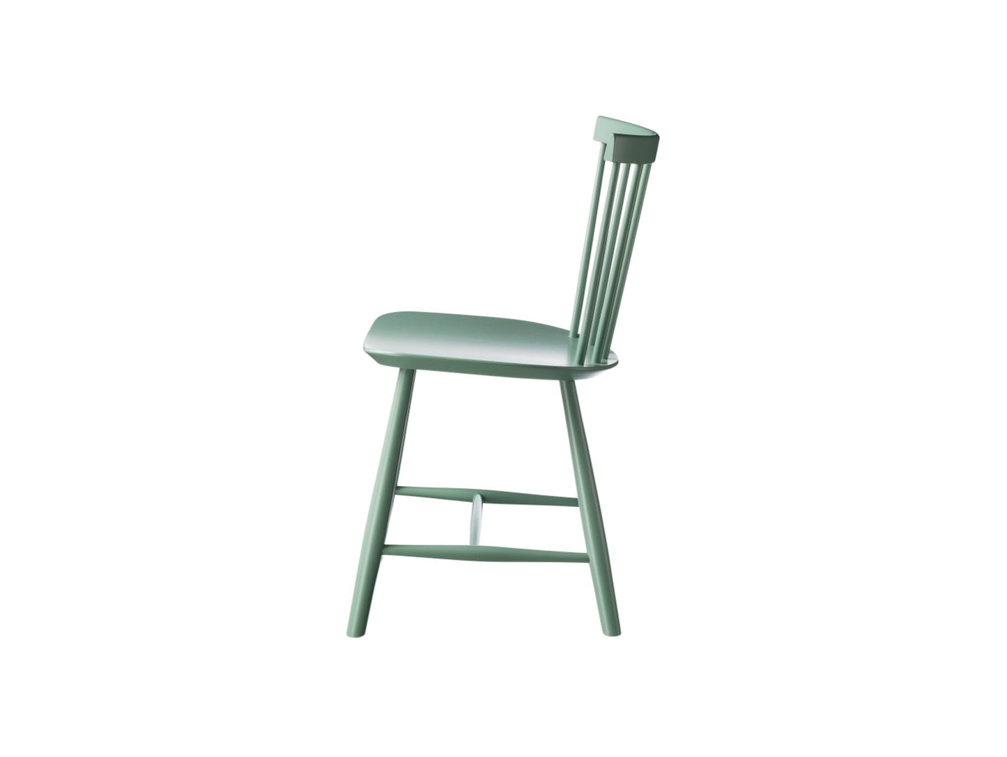 J46 Chair by FDB Mobler - Dusty Green Painted Beech