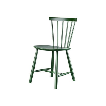 J46 Chair by FDB Mobler - Bottle Green Painted Beech