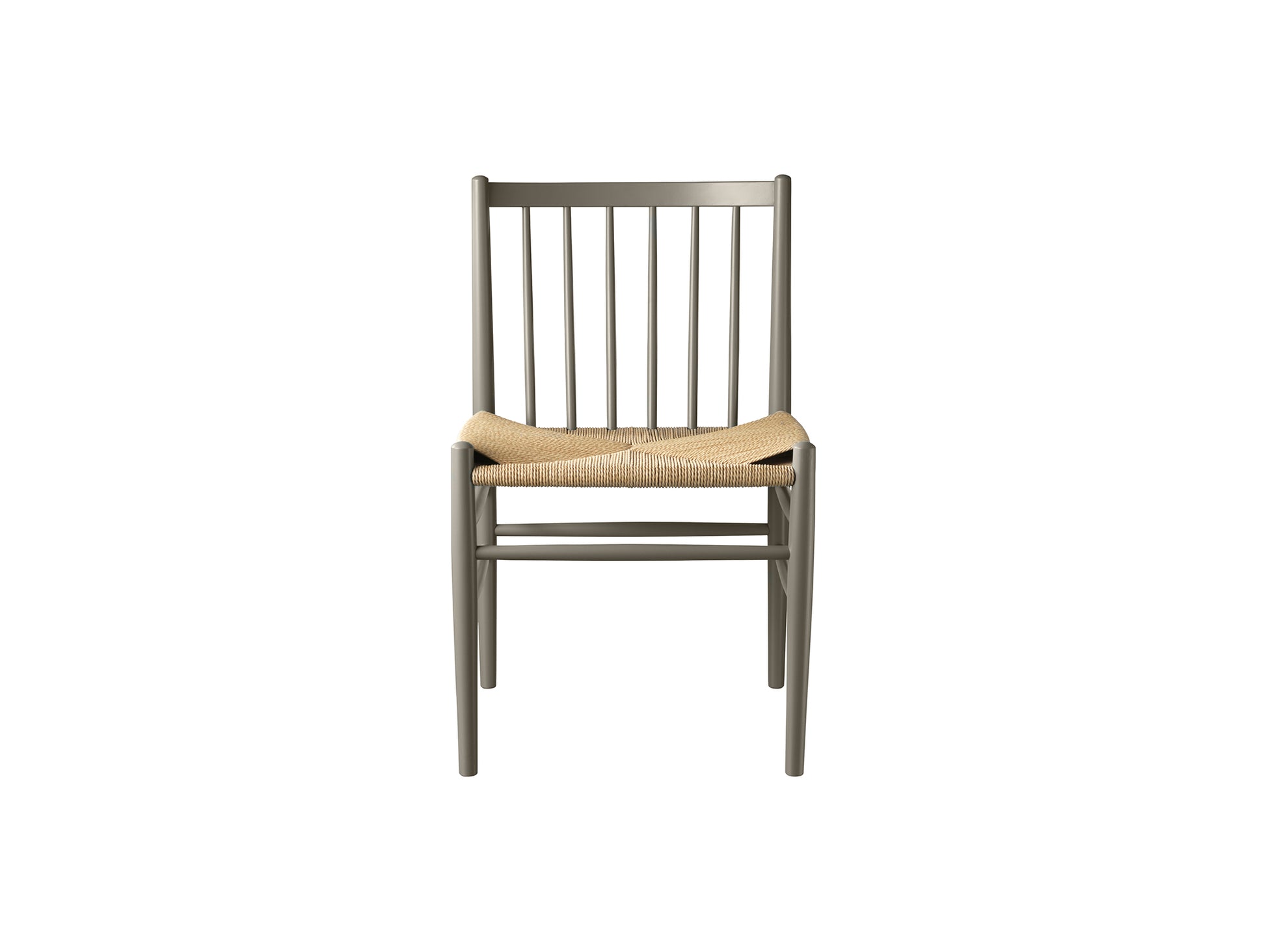 J80 Chair by FDB Mobler - Moss Grey Painted Beech
