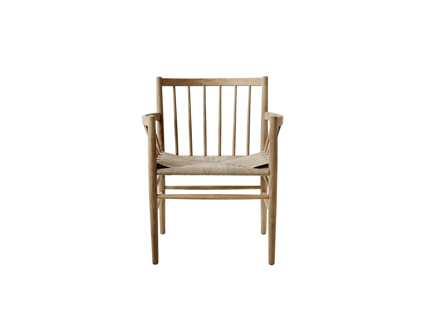 J81 Chair by FDB Mobler - Lacquered Oak