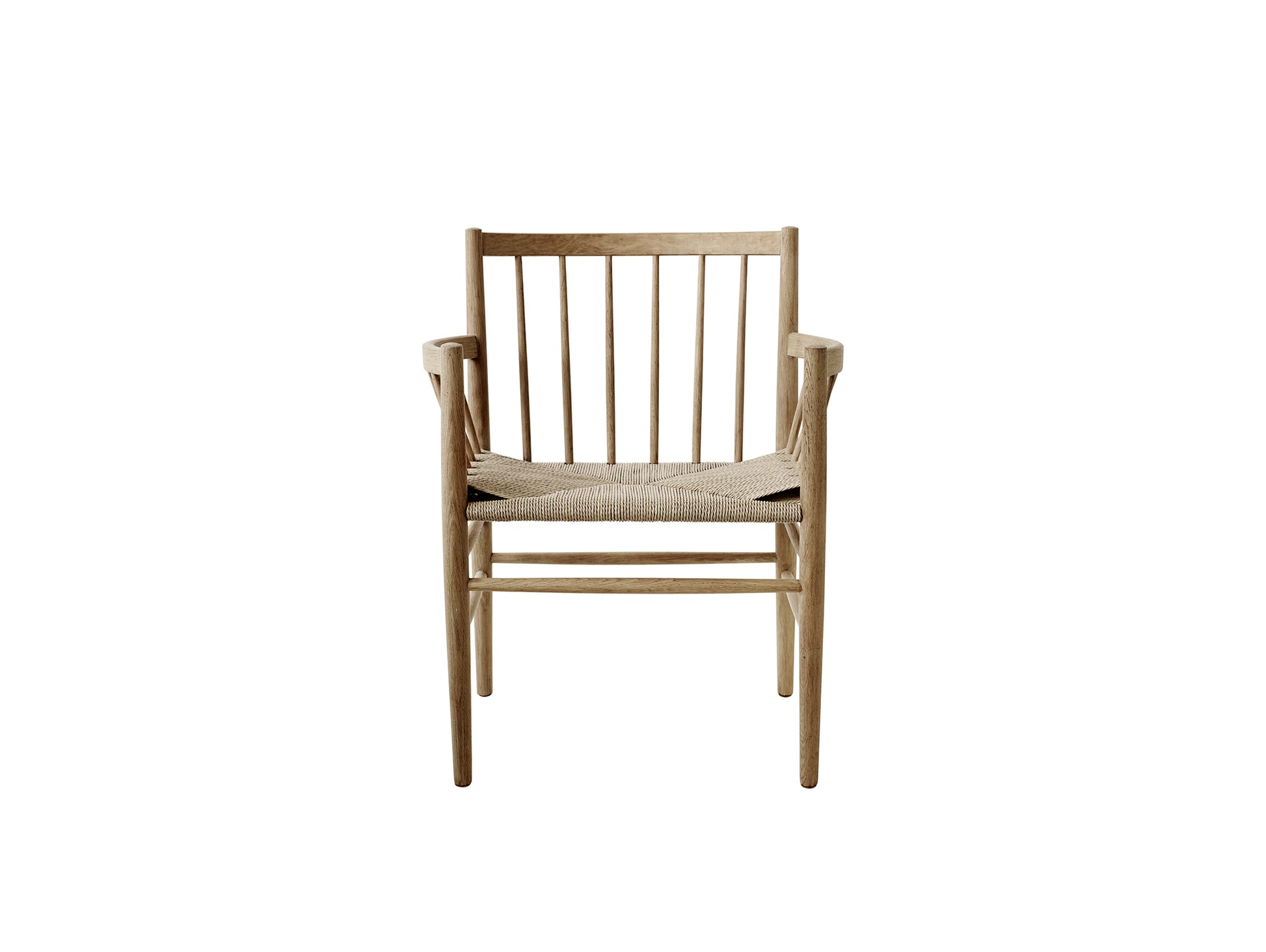 J81 Chair by FDB Mobler - Lacquered Oak