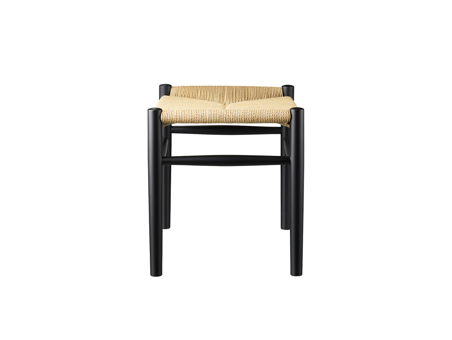 J83 Stool by FDB Mobler - Black Painted Beech