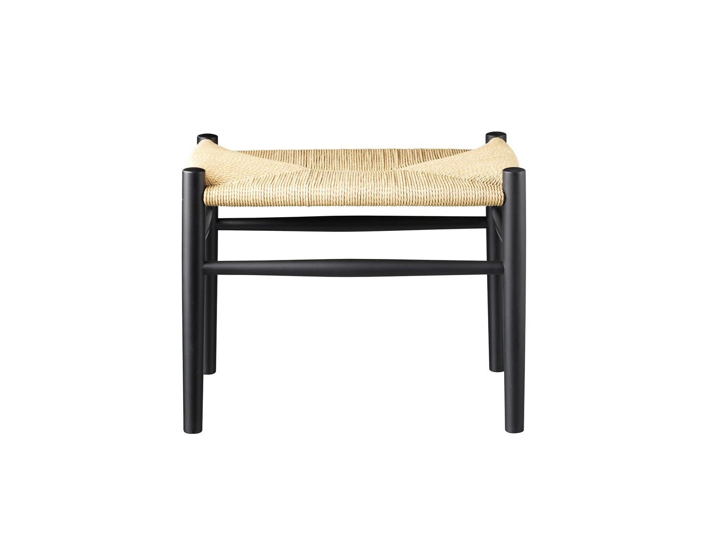 J83 Stool by FDB Mobler - Black Painted Beech