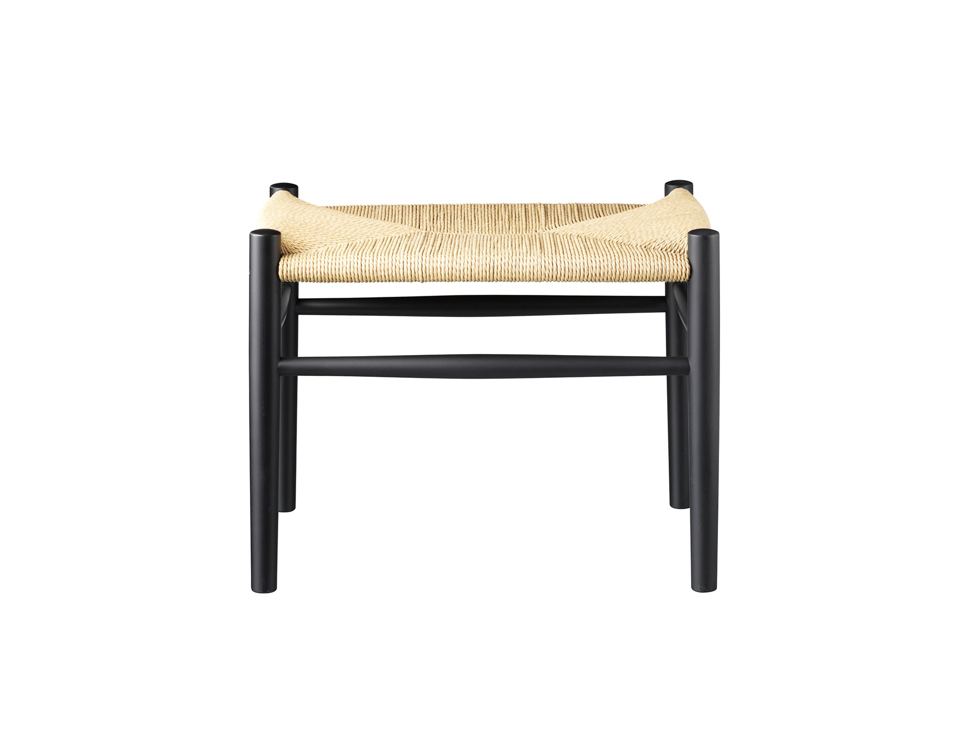J83 Stool by FDB Mobler - Black Painted Beech