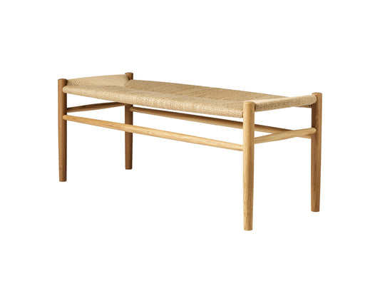 J83B Bench by FDB Mobler - Lacquered Oak