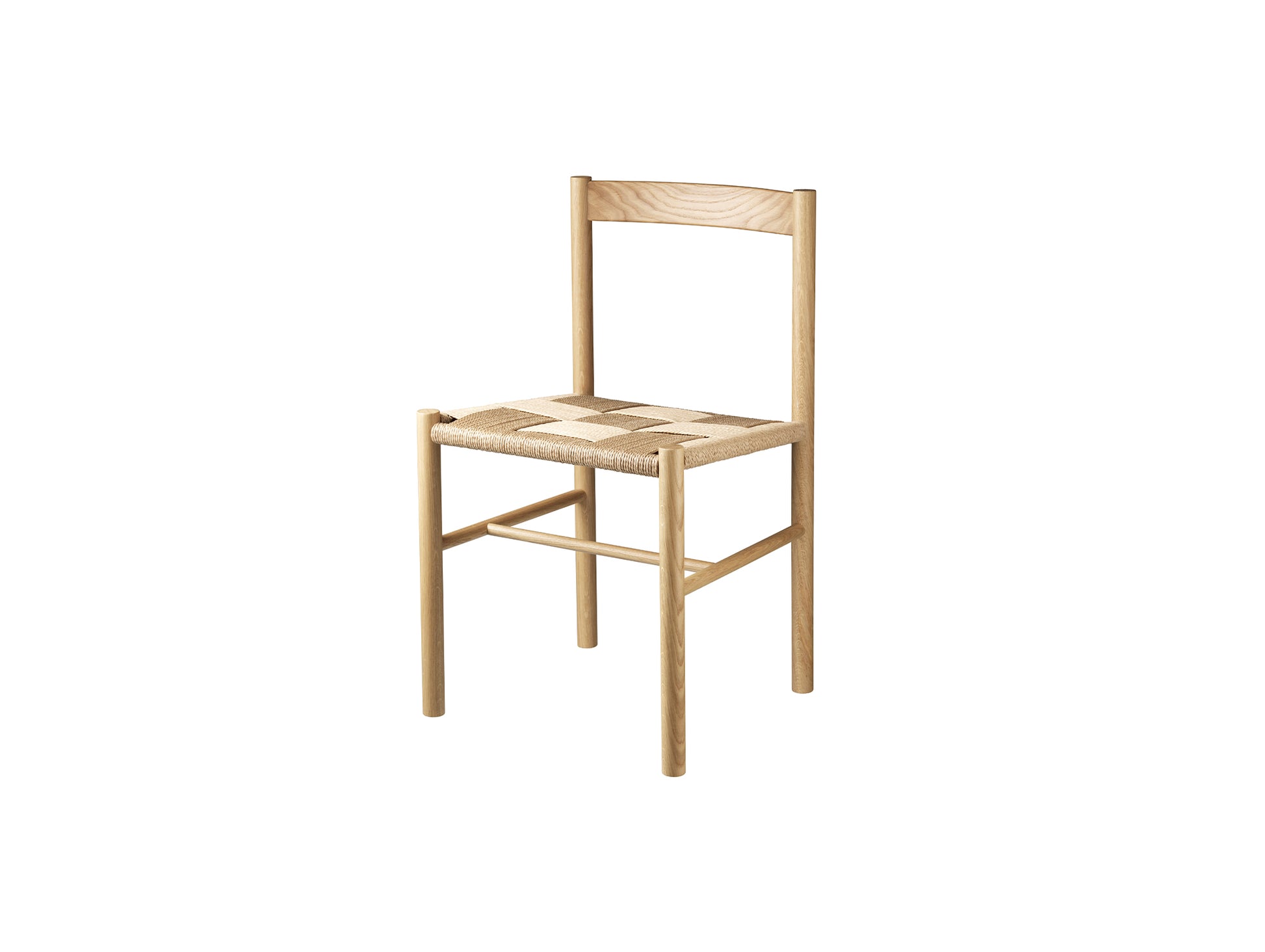 J178 Lonstrup Chair by FDB Mobler - Woven Paper Cord Seat