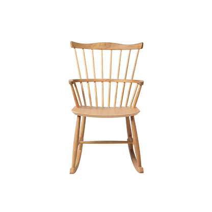 J52G Rocking Chair by FDB Mobler - Oiled Oak