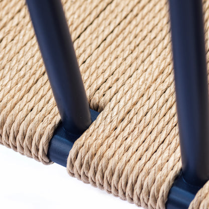 J81 Chair by FDB Mobler - Steel Blue Painted Beech