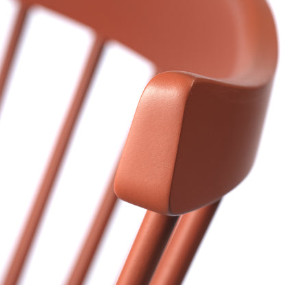 J52B Chair by FDB Mobler - Brick Red Painted Beech