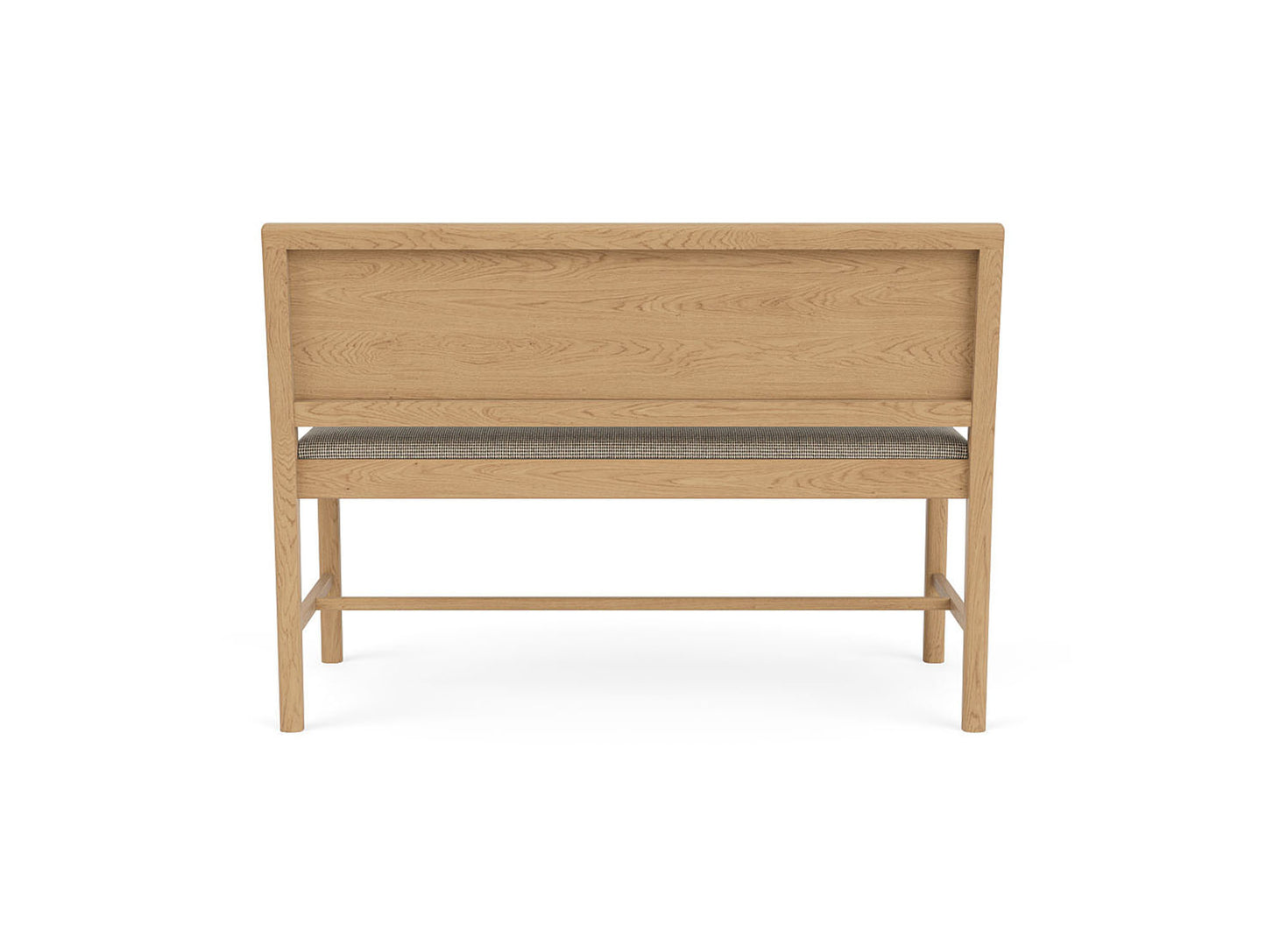 J176 Sonderborg Bench by FDB Mobler - Lacquered Oak / Monochrome Sett Mottled (MLC01)