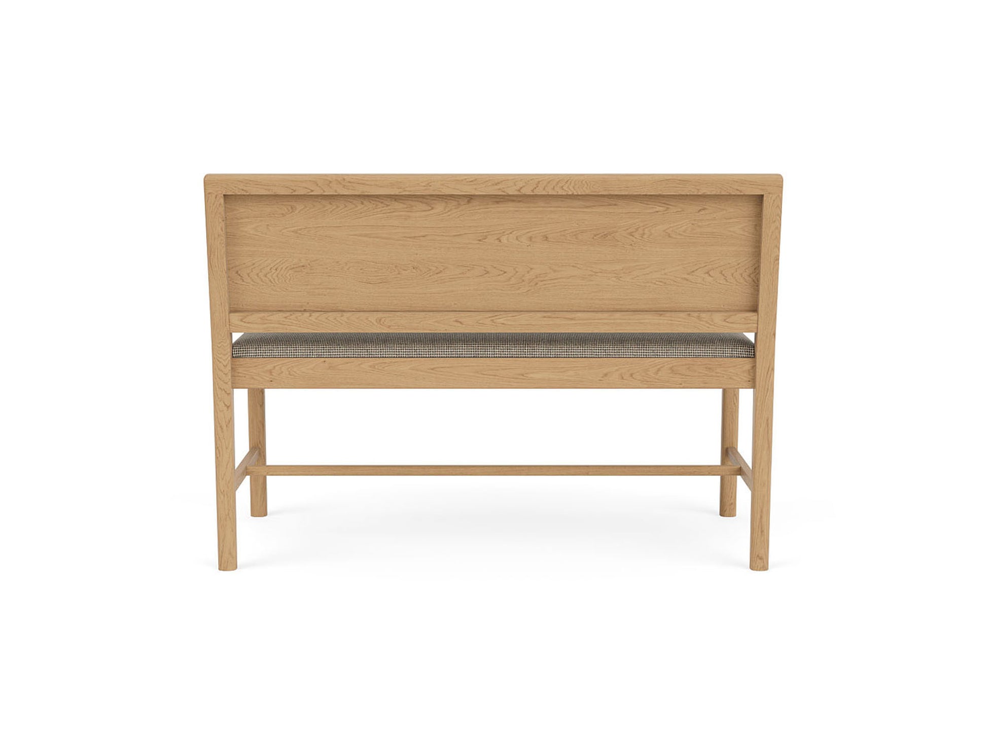 J176 Sonderborg Bench by FDB Mobler - Lacquered Oak / Monochrome Sett Mottled (MLC01)