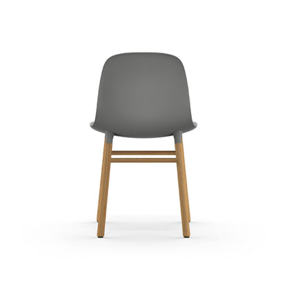 Form Chair Wood by Normann Copenhagen - Lacquered Oak Base / Grey