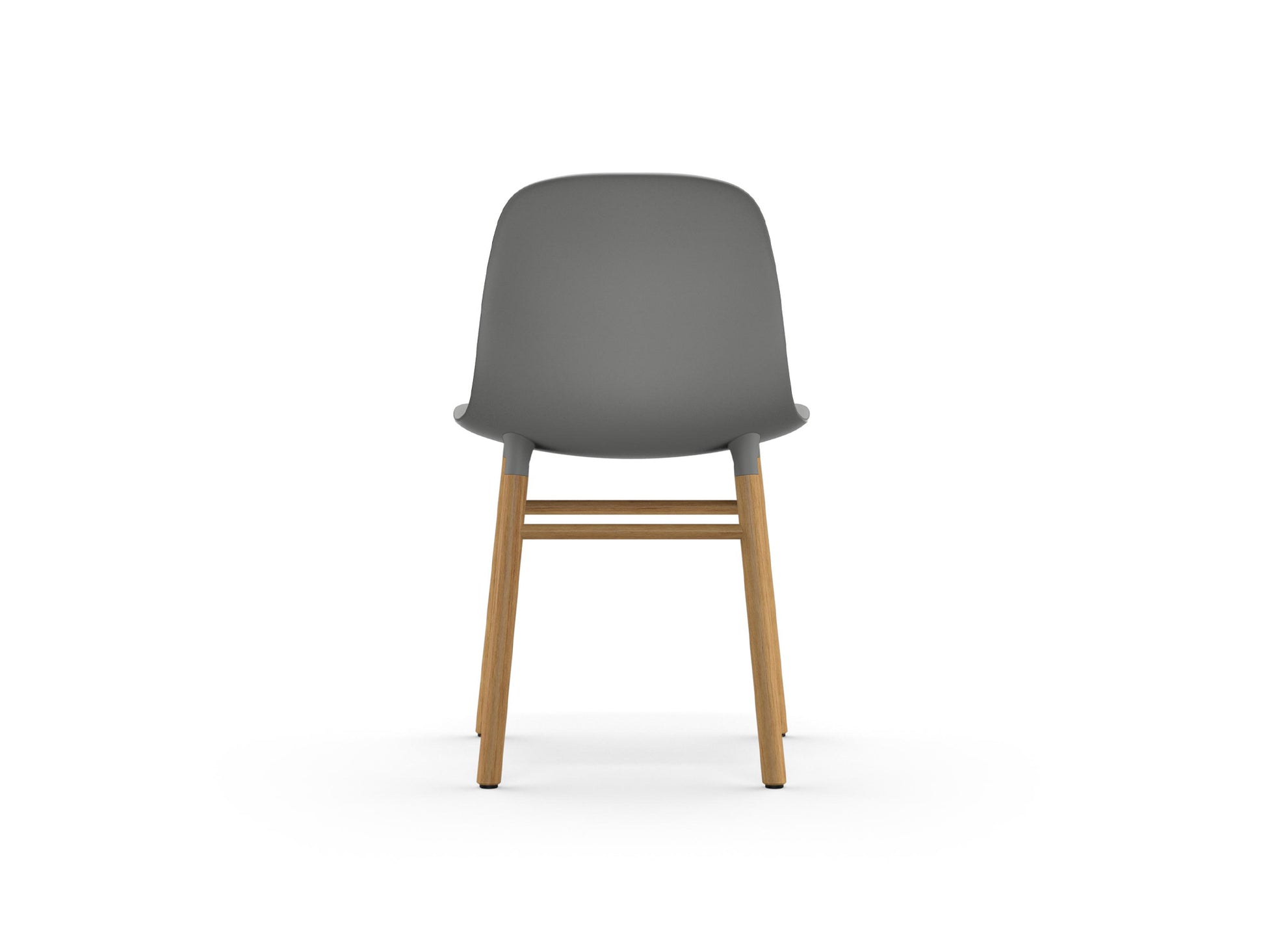 Form Chair Wood by Normann Copenhagen - Lacquered Oak Base / Grey