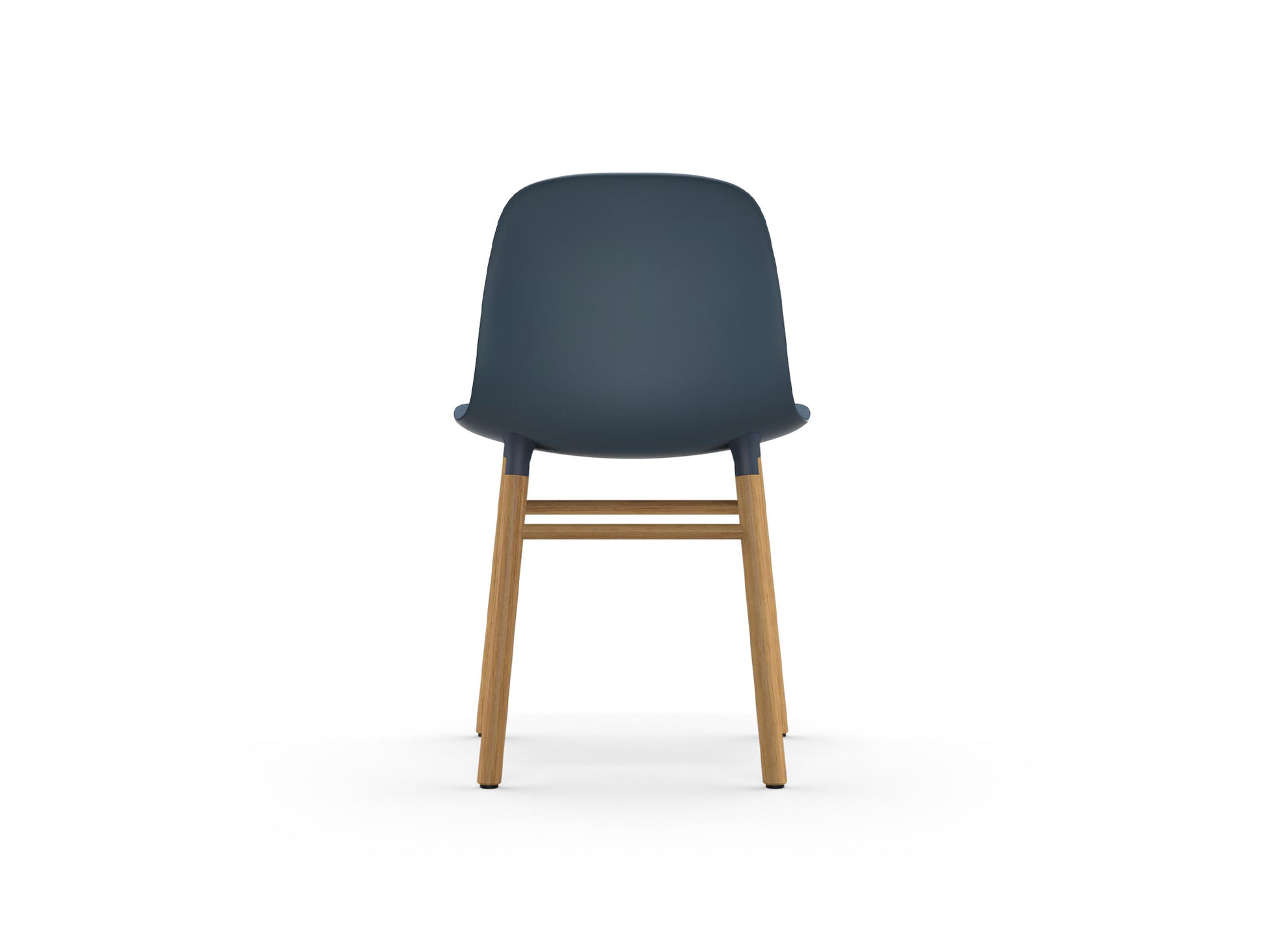 Form Chair Wood by Normann Copenhagen - Lacquered Oak Base / Blue