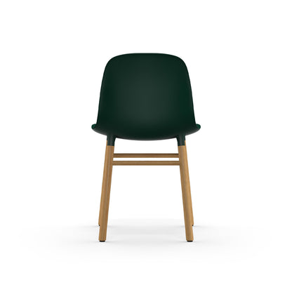 Form Chair Wood by Normann Copenhagen - Lacquered Oak Base / Green