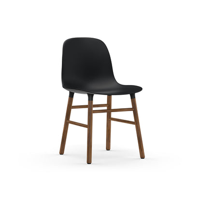Form Chair Wood by Normann Copenhagen - Lacquered Walnut Base / Black