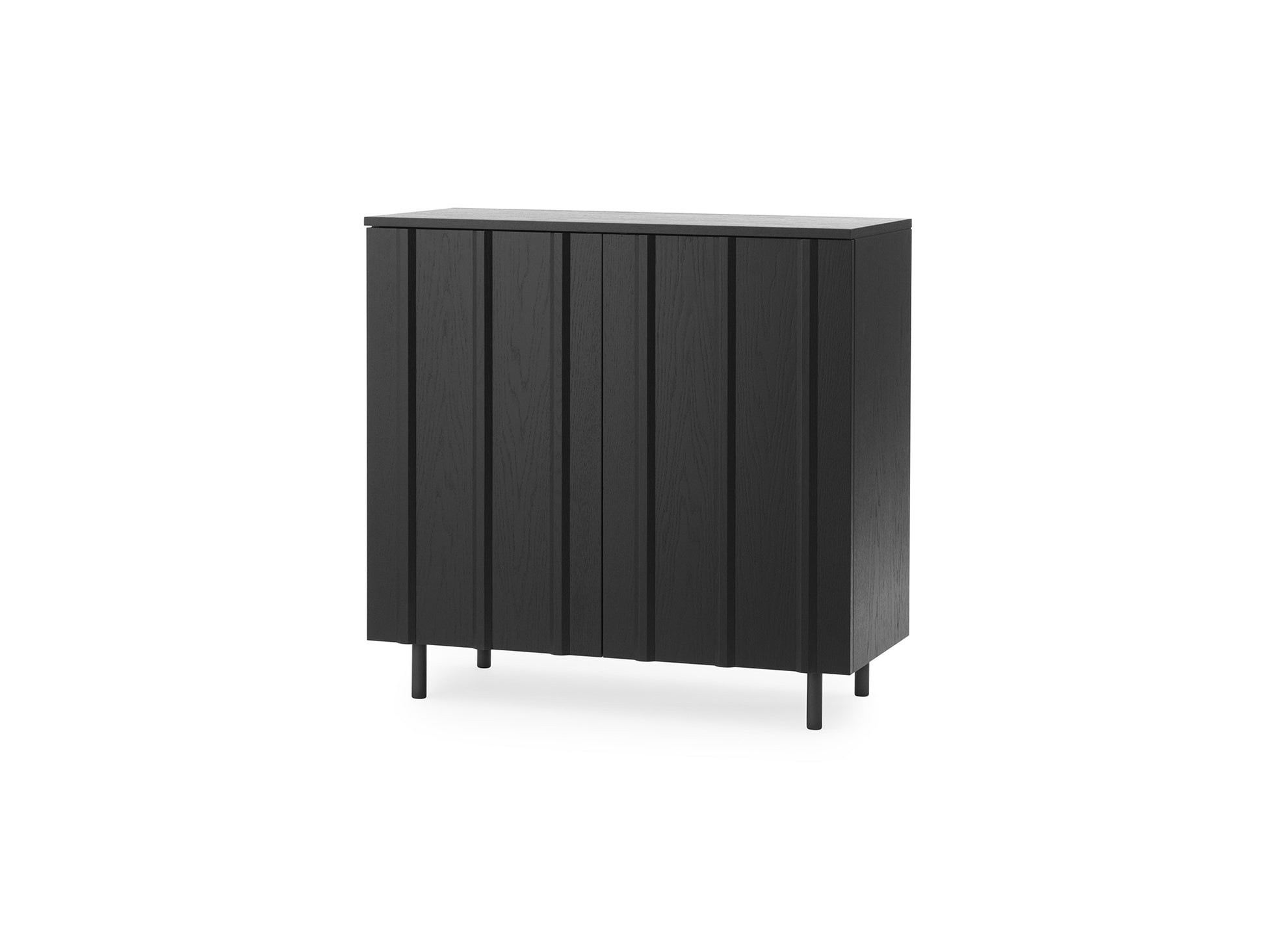 Rib Cabinet by Normann Copenhagen - Black Painted Oak Veneer