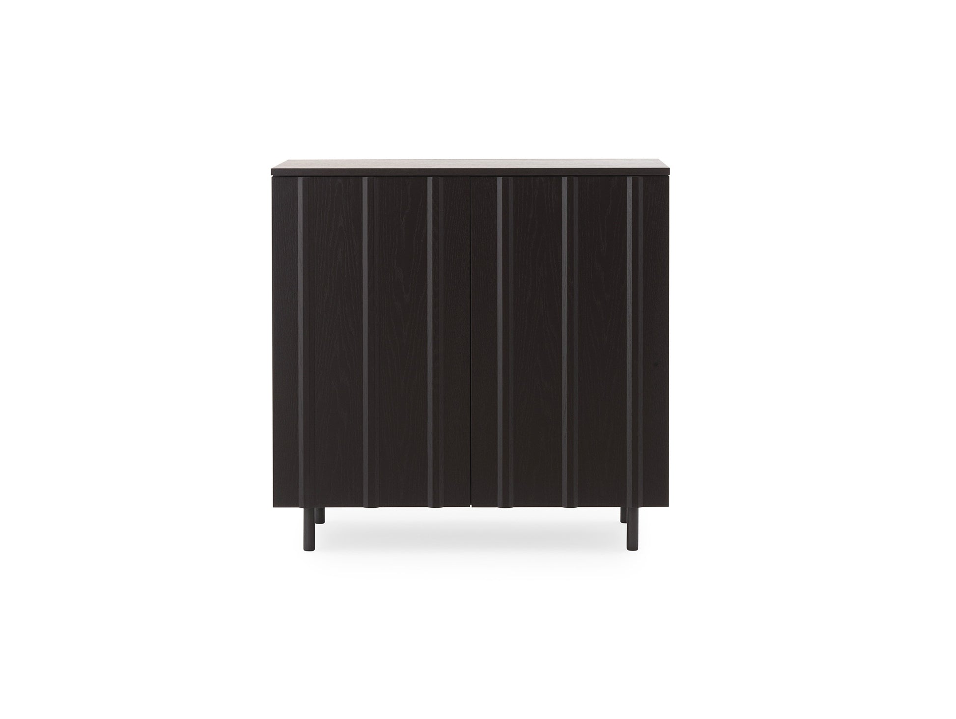 Rib Cabinet by Normann Copenhagen - Black Painted Oak Veneer