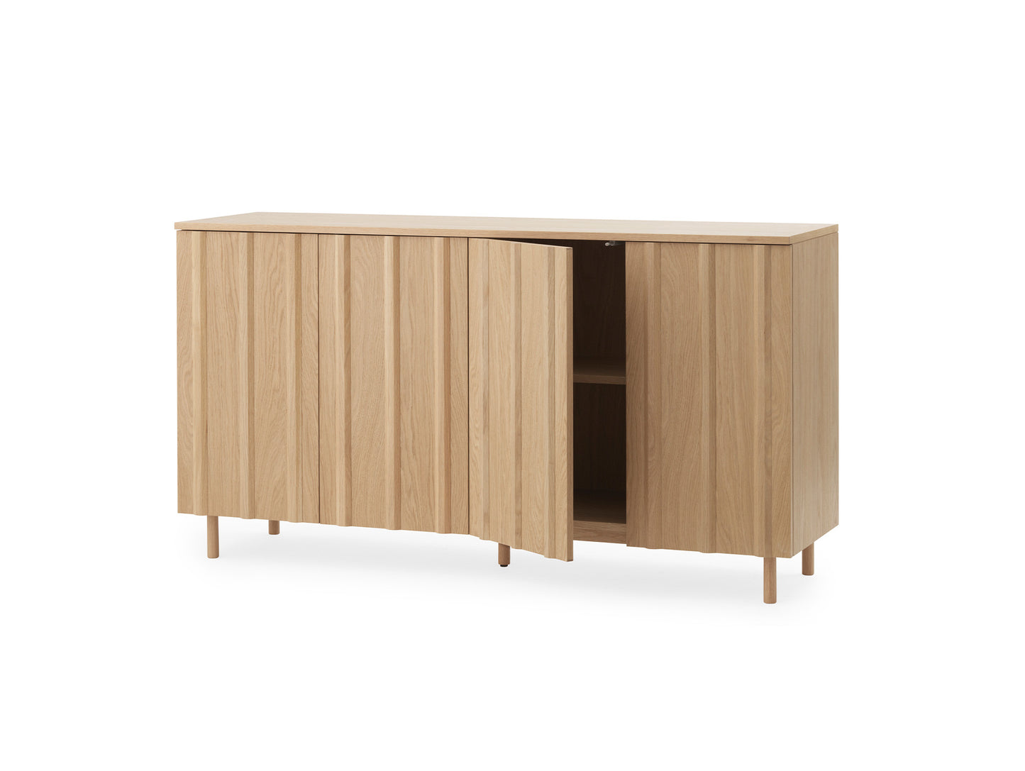 Rib Sideboard by Normann Copenhagen - High / Lacquered Oak Veneer