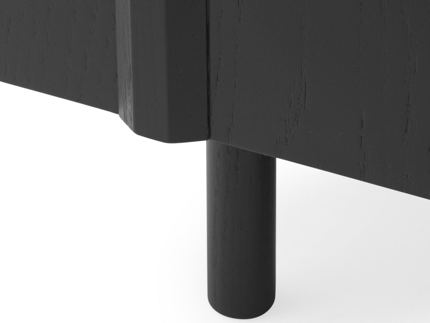 Rib Sideboard by Normann Copenhagen - Black Painted Oak Veneer