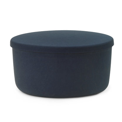 Hide Storage Pouf by Normann Copenhagen - Large / Steel Blue