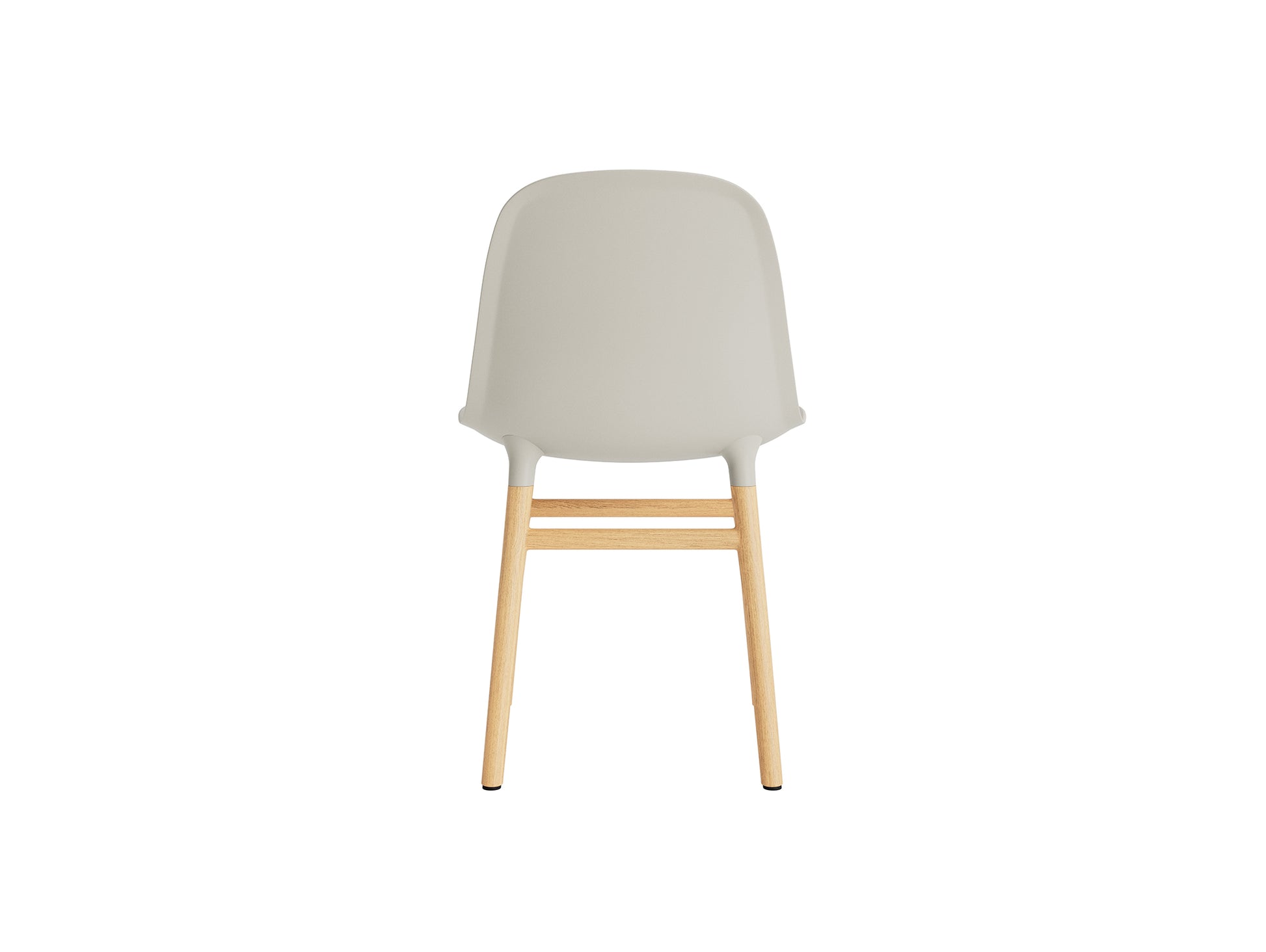 Form Chair Wood by Normann Copenhagen - Lacquered Oak Base / Light Grey