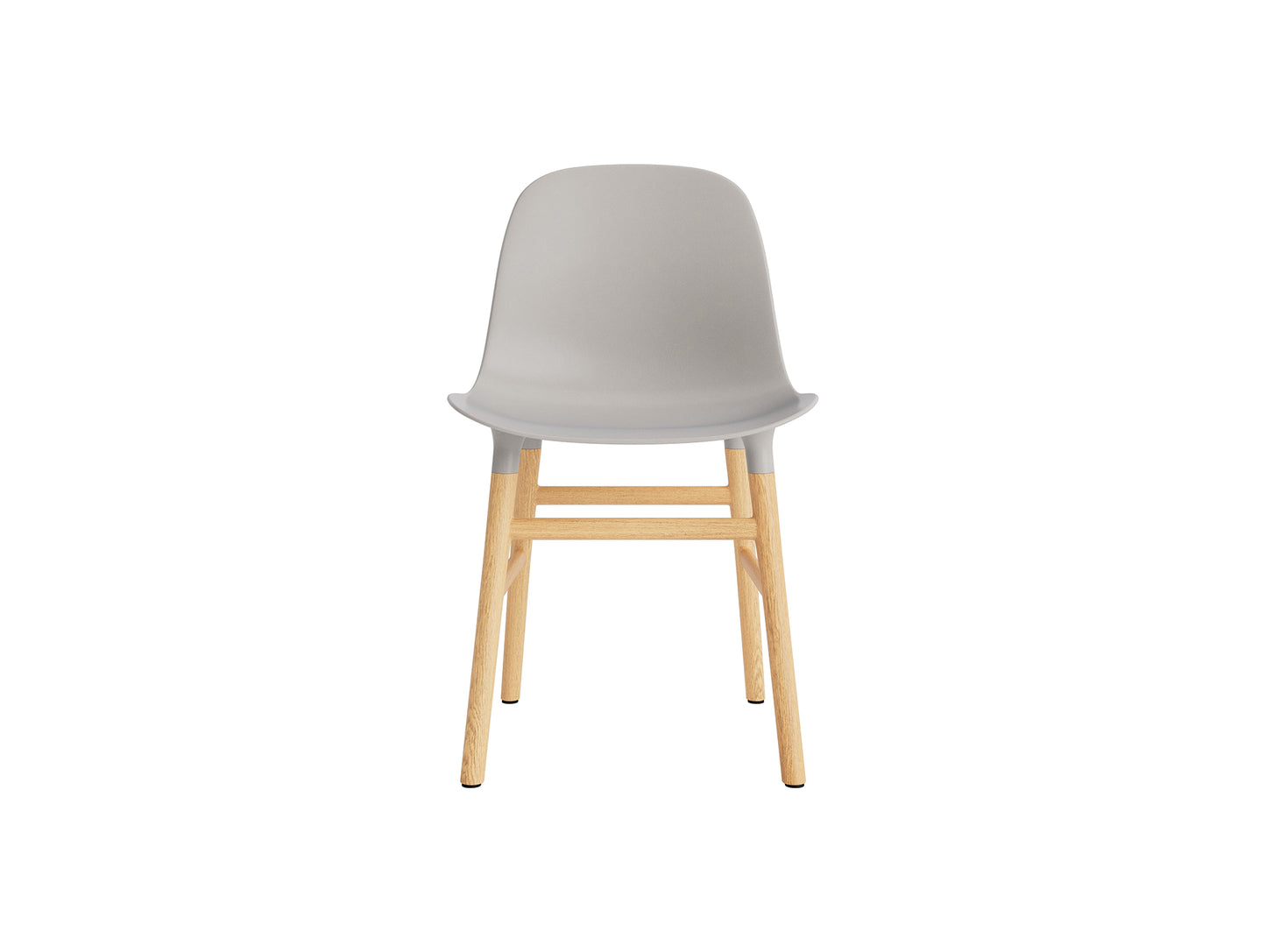 Form Chair Wood by Normann Copenhagen - Lacquered Oak Base / Warm Grey