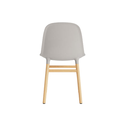 Form Chair Wood by Normann Copenhagen - Lacquered Oak Base / Warm Grey