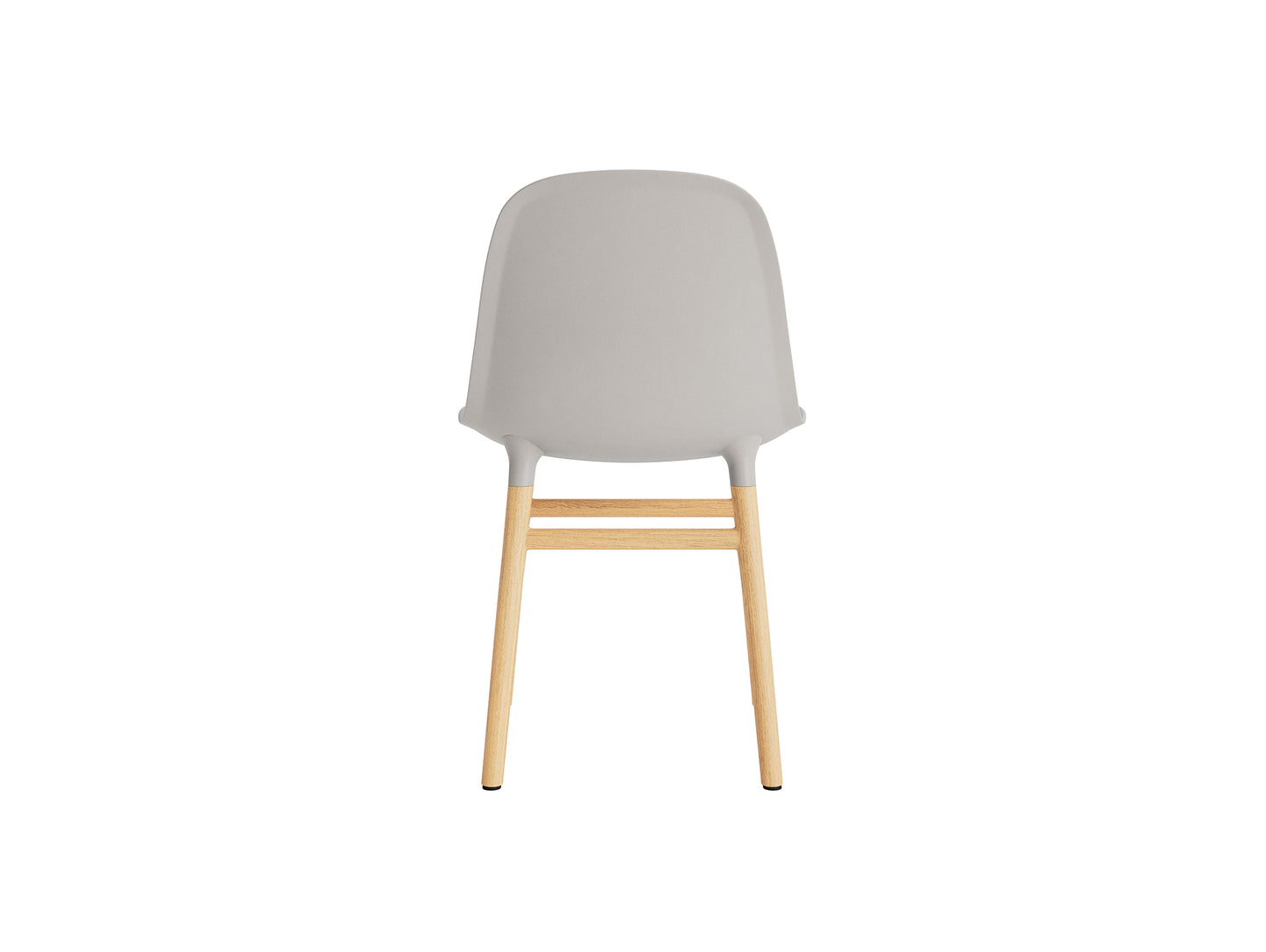 Form Chair Wood by Normann Copenhagen - Lacquered Oak Base / Warm Grey