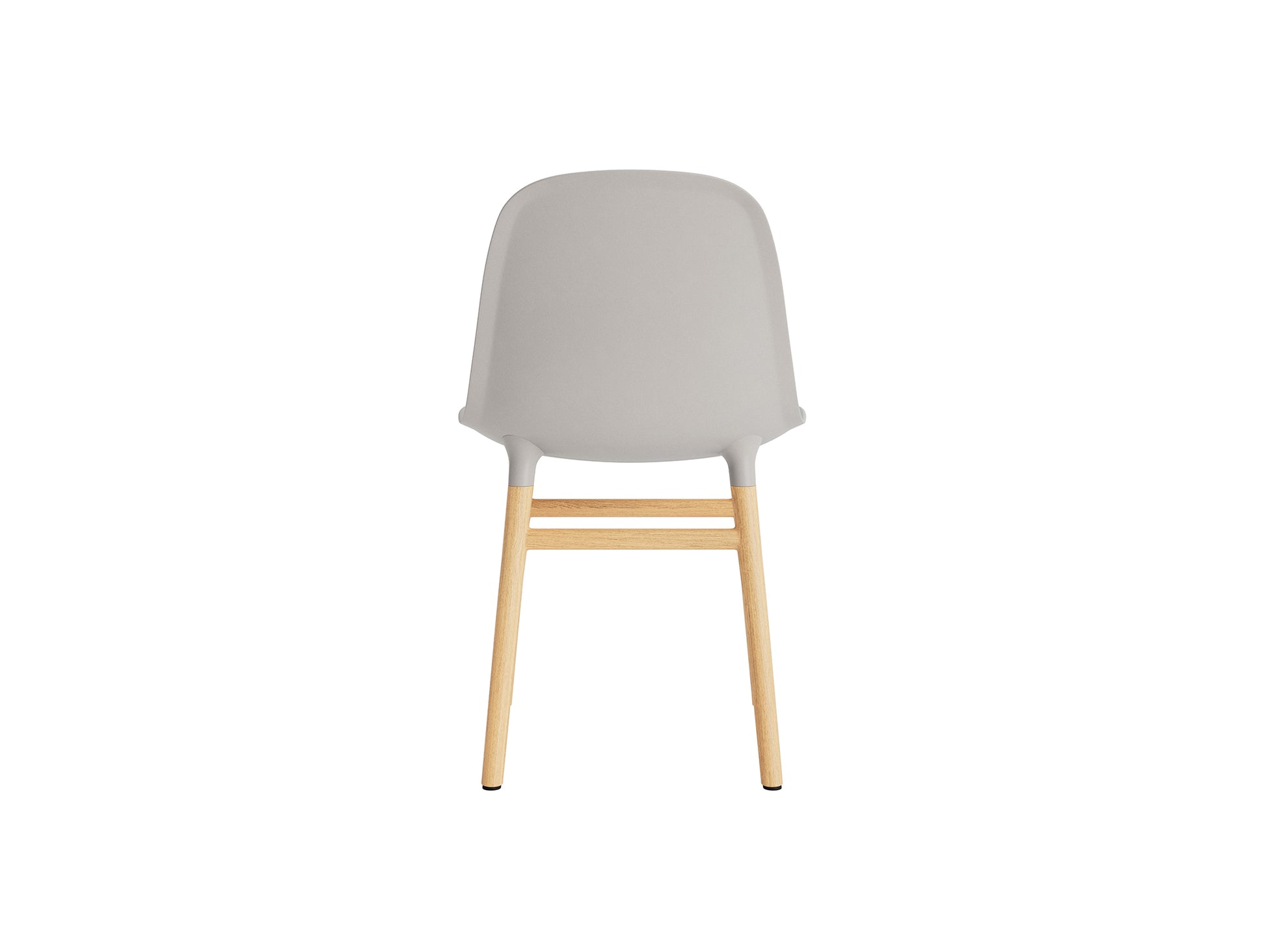 Form Chair Wood by Normann Copenhagen - Lacquered Oak Base / Warm Grey