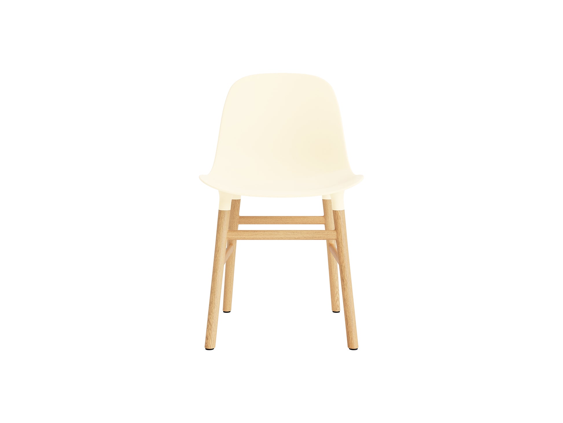 Form Chair Wood by Normann Copenhagen - Lacquered Oak Base / Cream