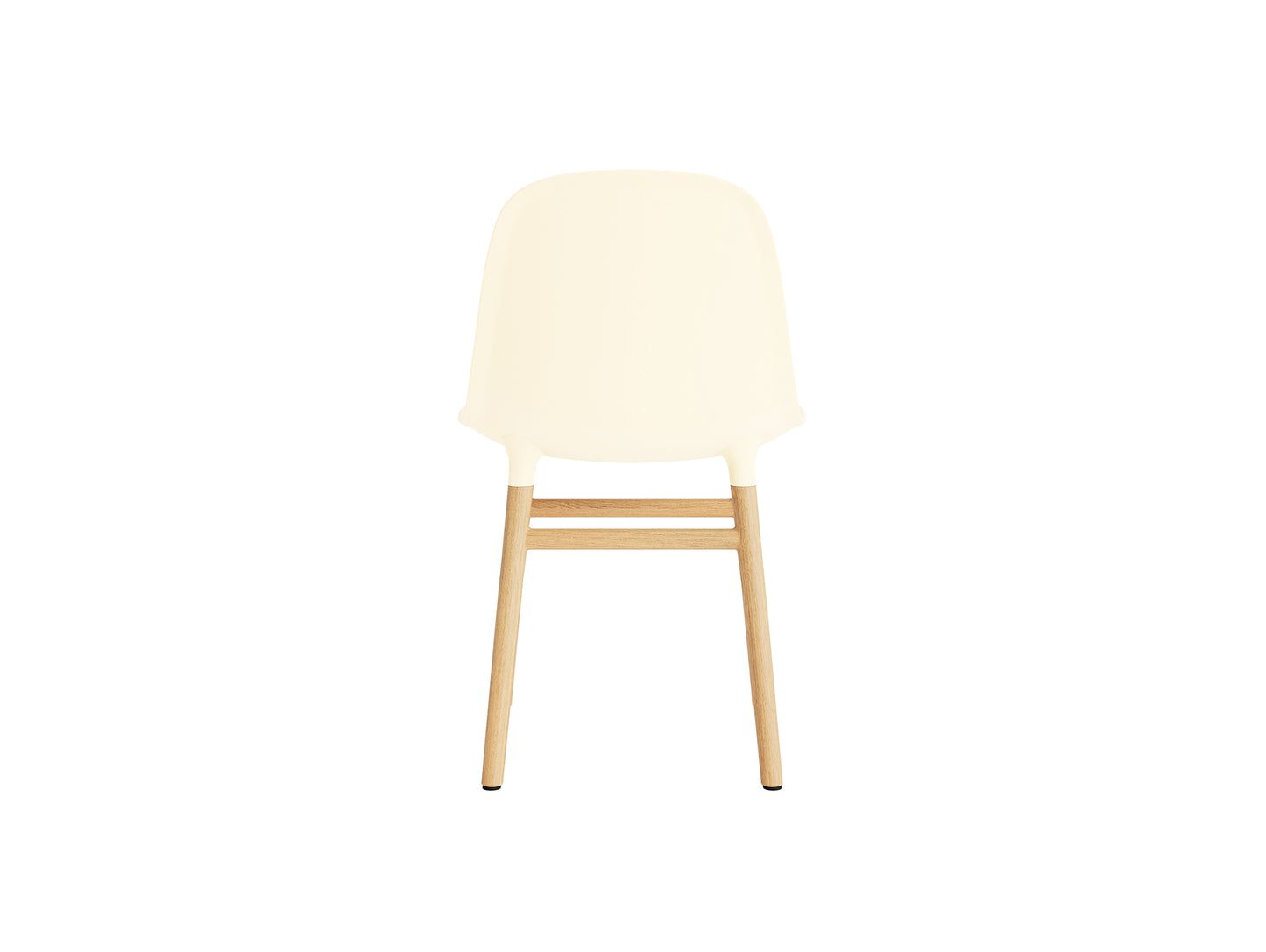 Form Chair Wood by Normann Copenhagen - Lacquered Oak Base / Cream