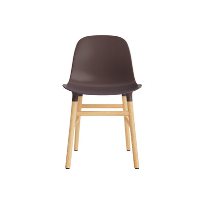 Form Chair Wood by Normann Copenhagen - Lacquered Oak Base / Brown