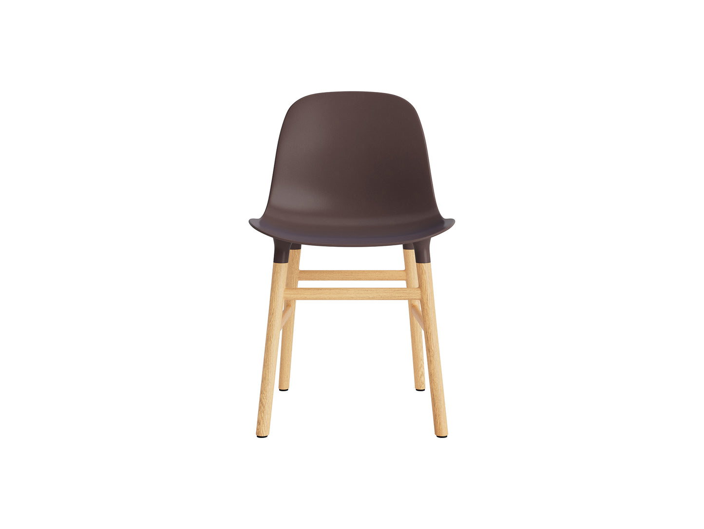 Form Chair Wood by Normann Copenhagen - Lacquered Oak Base / Brown