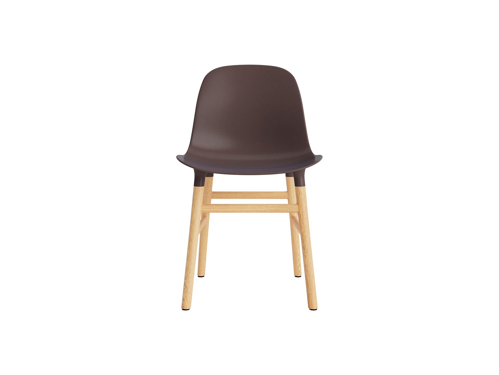 Form Chair Wood by Normann Copenhagen - Lacquered Oak Base / Brown