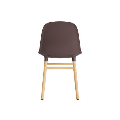 Form Chair Wood by Normann Copenhagen - Lacquered Oak Base / Brown