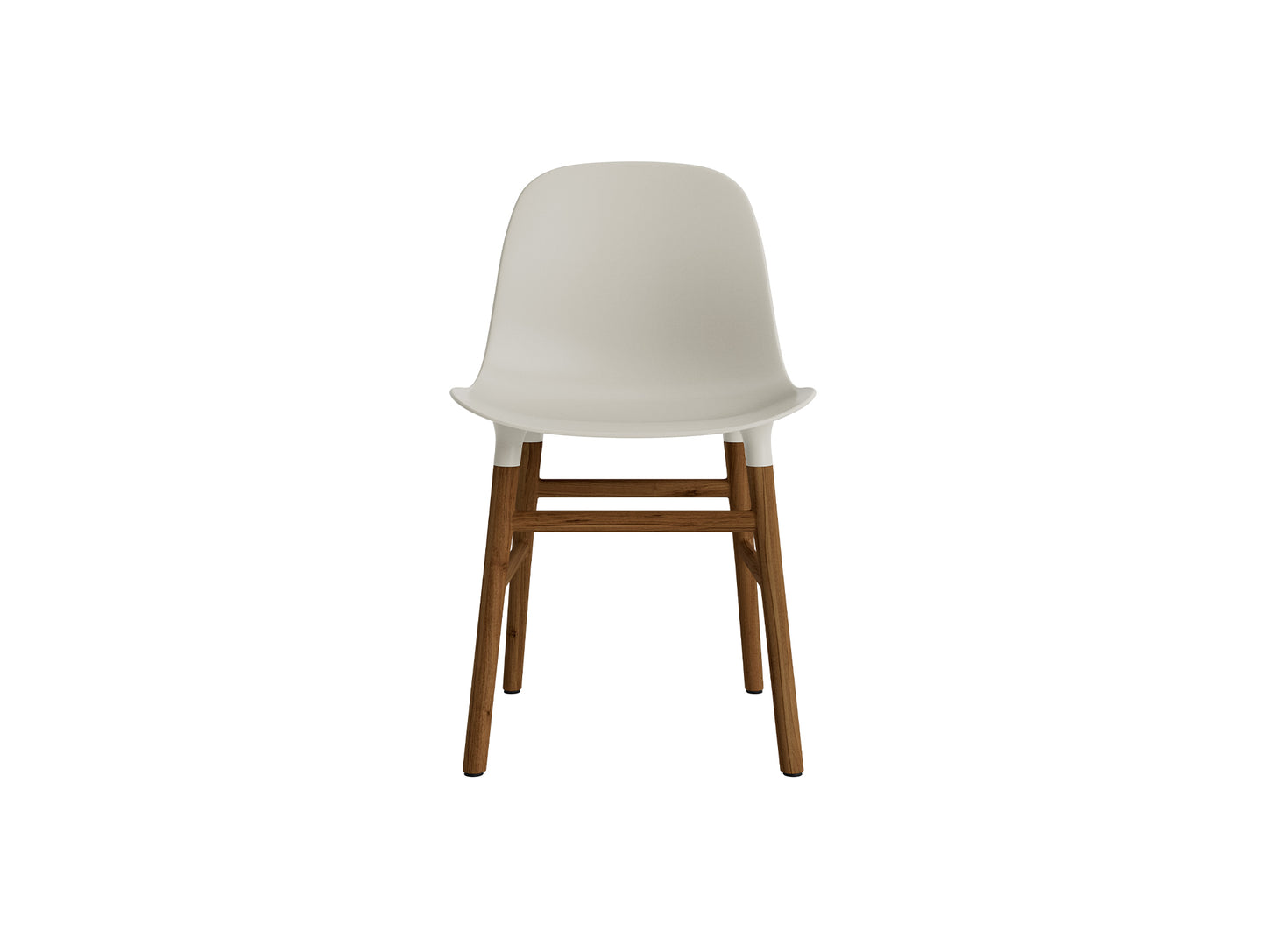 Form Chair Wood by Normann Copenhagen - Lacquered Walnut Base / Light Grey