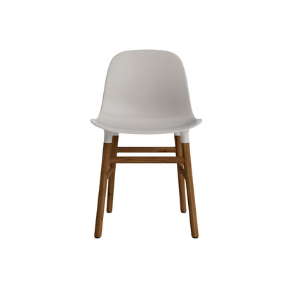 Form Chair Wood by Normann Copenhagen - Lacquered Walnut Base / Warm Grey