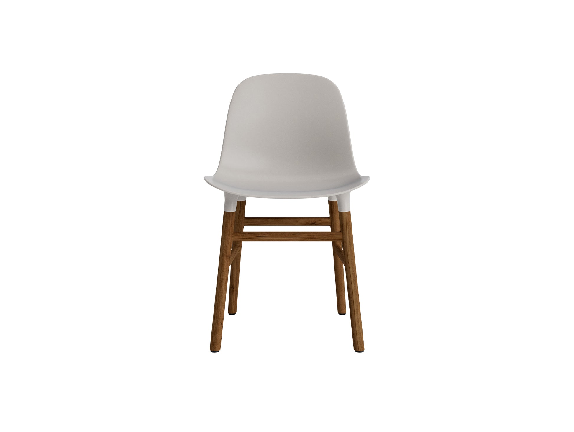 Form Chair Wood by Normann Copenhagen - Lacquered Walnut Base / Warm Grey