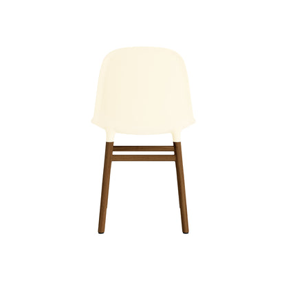 Form Chair Wood by Normann Copenhagen - Lacquered Walnut Base / Cream