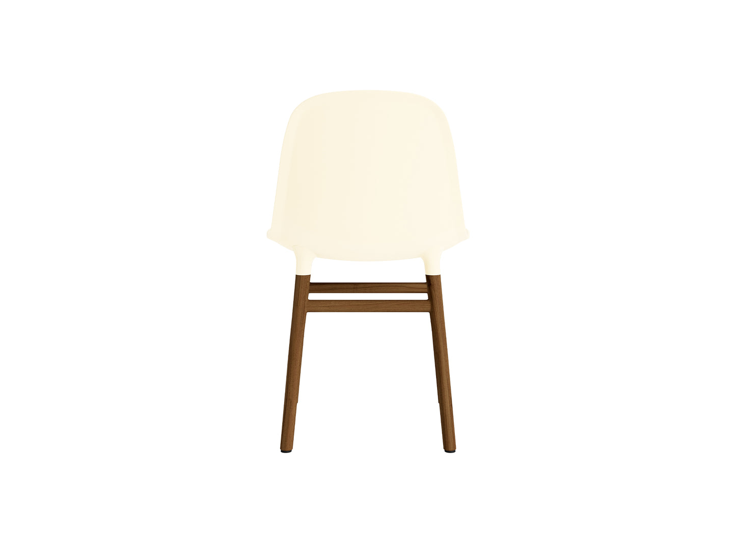 Form Chair Wood by Normann Copenhagen - Lacquered Walnut Base / Cream