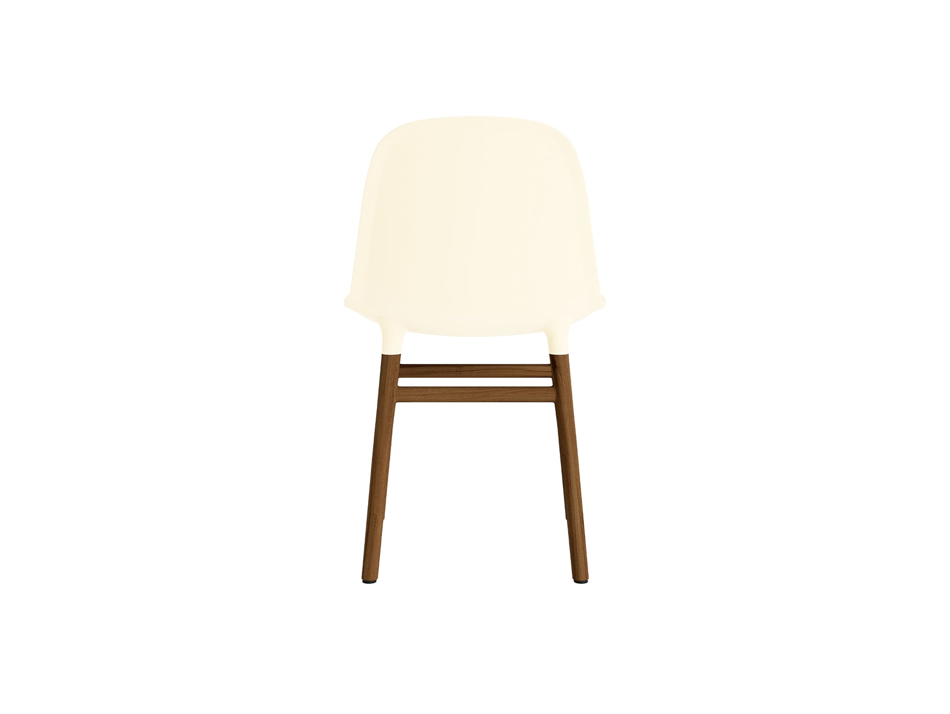Form Chair Wood by Normann Copenhagen - Lacquered Walnut Base / Cream