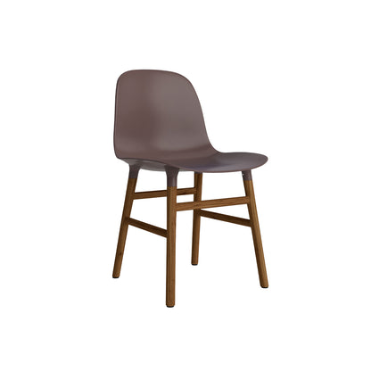 Form Chair Wood by Normann Copenhagen - Lacquered Walnut Base / Brown