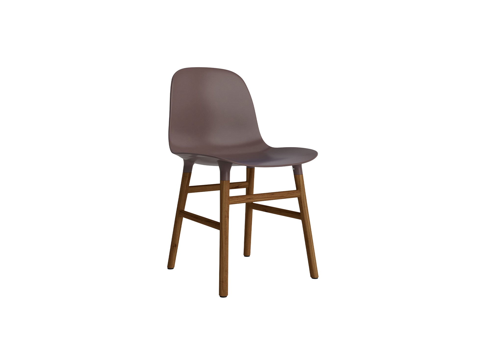 Form Chair Wood by Normann Copenhagen - Lacquered Walnut Base / Brown